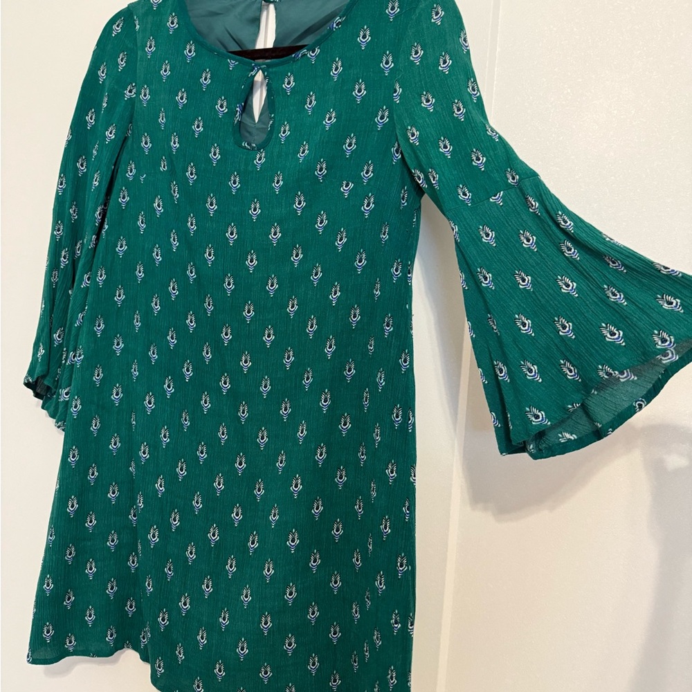 BB Dakota Teal Floral Dress